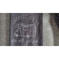 Geschirrhandtuch, Wohnmobil, Personalisiert, Gestickt von Stickkiste