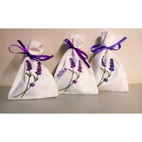 Lavendel Duftsäckchen, Selbst Genäht Und Bestickt, Personalisiert Lavendel Duftsäckchen, Selbst Genäht Und Bestickt, Personalisiert von Stickkiste