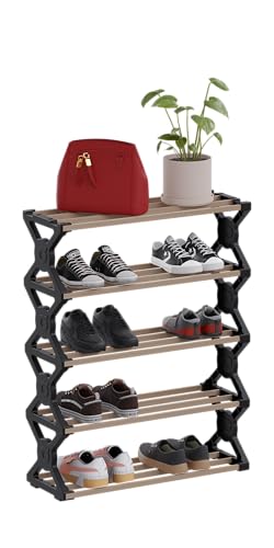 stickwood Schuhregal, 5 Etagen, Schuhregal, Aufbewahrung, Organizer, für Eingangsbereich, Flur und Schrank von Stickwood