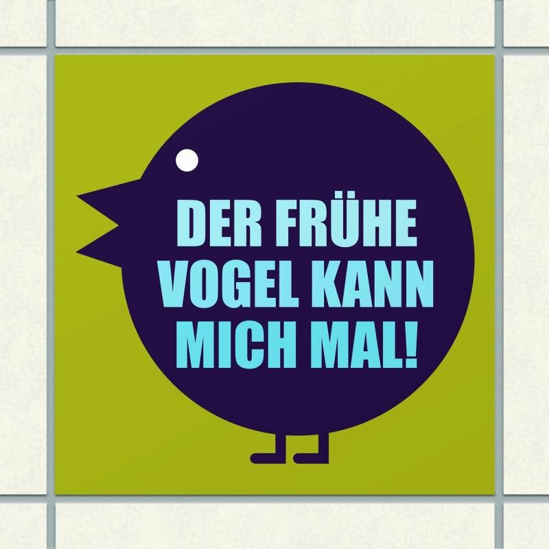 Sticky Jam Fliesen-Sticker Der frühe Vogel... 36011008 von BTM GmbH i.G. (stickyjam)