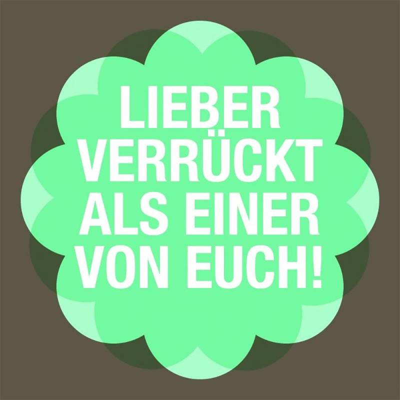 Sticky Jam Kühlschrankmagnet Lieber Verrückt 10040003 von BTM GmbH i.G. (stickyjam)