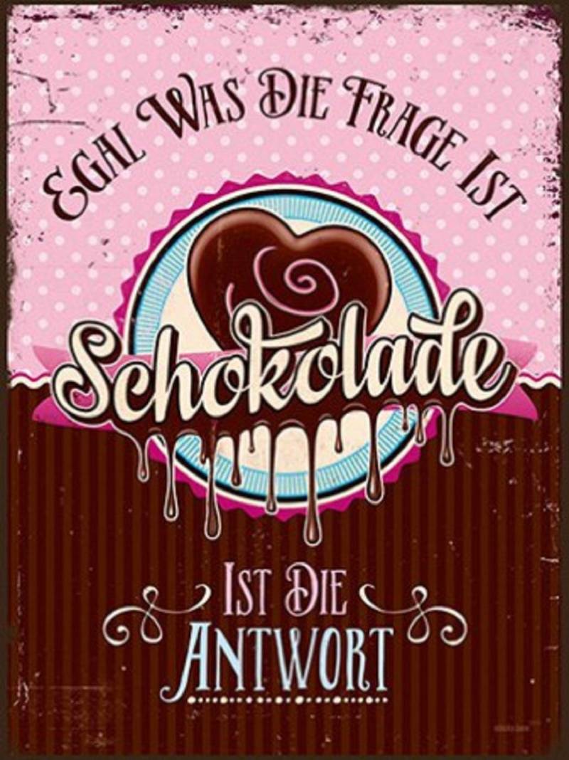 Sticky Jam Retro-Blechschild Schokolade 50440464 von BTM GmbH i.G. (stickyjam)