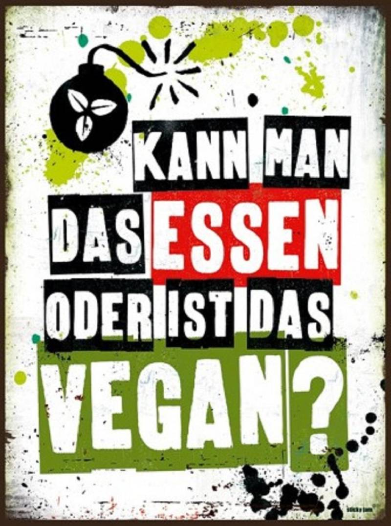 Sticky Jam Retro-Blechschild Vegan 50440511 von BTM GmbH i.G. (stickyjam)