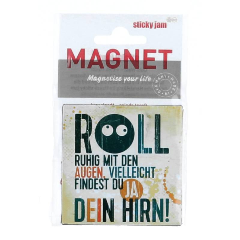 Sticky jam Kühlschrankmagnet Roll ruhig mit den Augen von BTM GmbH i.G. (stickyjam)