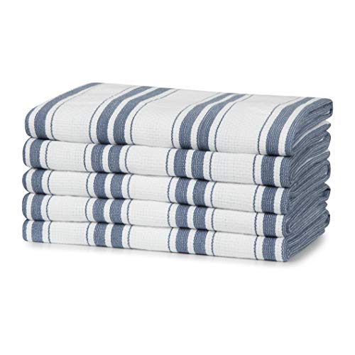 Sticky Toffee Dickes Gestreiftes Geschirrtuch 100% Baumwolle | 5er Set | 50 x 70 cm | Blau Streifen | Saugfähige Restaurant Bar Glas Geschirrtücher Sticky Toffee Dickes Gestreiftes Geschirrtuch 100% Baumwolle | 5er Set | 50 x 70 cm | Blau Streifen | Saugfähige Restaurant Bar Glas Geschirrtücher von Sticky Toffee