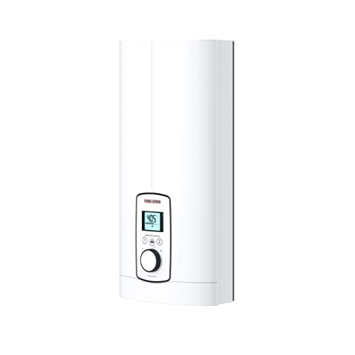 STIEBEL ELTRON Elektronischer Durchlauferhitzer DEL 27 Plus, gradgenaue Wunschtemperatur über Drehwähler, LCD Display, ECO-Modus, 236740 von Stiebel Eltron