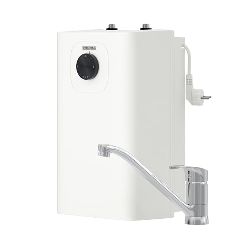 Neueste Generation: STIEBEL ELTRON Kleinspeicher SNU 5 Plus mit Küchenarmatur MAE-K, sehr kompakt, antitropf-, thermostop-Funktion, Untertischboiler 5 Liter Niederdruck mit Stecker, 2 kW, 204976 von Stiebel Eltron