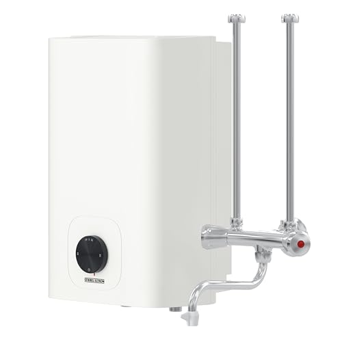 STIEBEL ELTRON Neueste Generation druckloser Kleinspeicher OFP 5 Trend mit Zweigriff-Wandarmatur VL und Stecker, Übertischboiler 5 Liter Niederdruck, 2 kW, 204970 von Stiebel Eltron