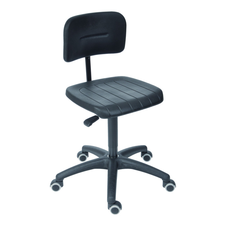 B-Ware Stier Arbeitsstuhl Drehstuhl Stuhl Schwarz Sitzhöhe 470 660 Mm Pu Sitz von Stier