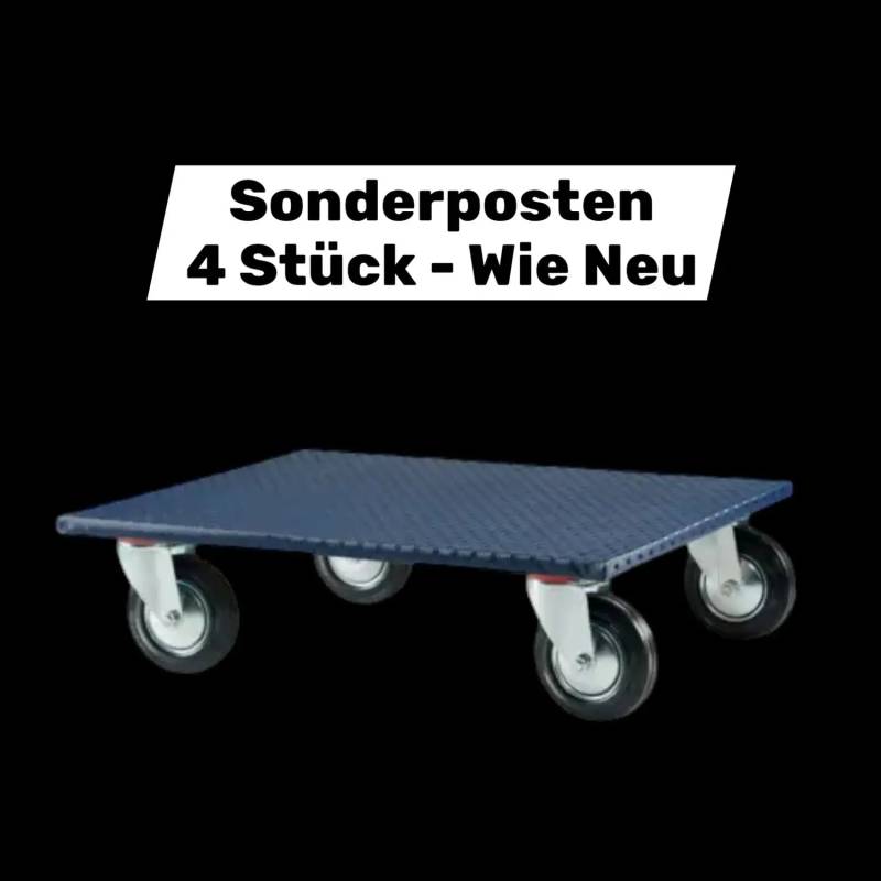 B-Ware Stier Möbelroller Transporthilfe Rollbrett Schwarz Polyurethanrad 100mm 4 Stück B-Ware Stier Möbelroller Transporthilfe Rollbrett Schwarz Polyurethanrad 100mm 4 Stück von Stier