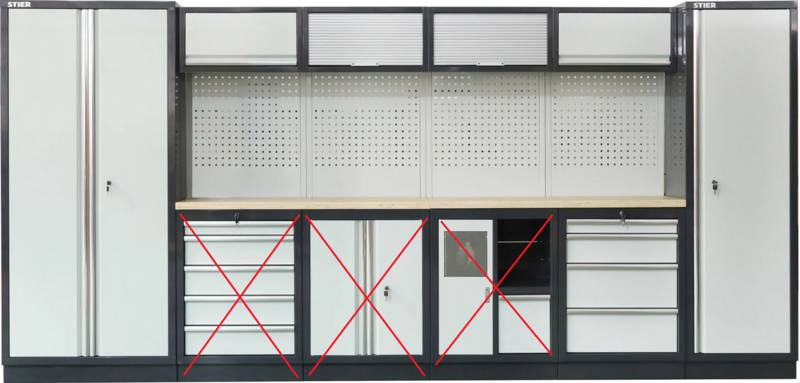 B-Ware Stier Werkstatteinrichtung Basic Modul Werkbank Arbeitstisch Siehe Text/Fotos von Stier