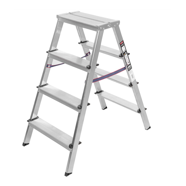 Stier Stufen Stehleiter Klappleiter Leiter Klapp Leiter Fi 4 Beidseitig Begehbar B-Ware von Stier
