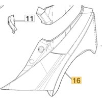 Abdeckung linke Seite ORIGINAL STIGA Rasentraktor Gyro700e Gyro500e 337110405/0 von Stiga