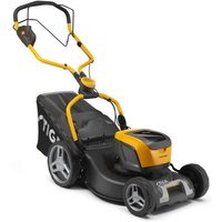 STIGA Combi 548e S Kit – Selbstfahrender Rasenmäher mit 46 cm Schnittbreite, 2 x 48V 4Ah Akkus, 60L Hybrid Grasfangkorb, Brushless-Motor von Stiga