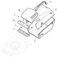 Grasfangkorb CASTELGARDEN für Rasenmäher XC48GSWA - CR430 - E46 - HB46R von Stiga