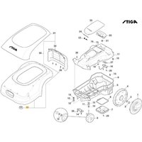 Gummi-Roboter-Mäher Modelle A1000 ORIGINAL STIGA 322122001/1 von Stiga