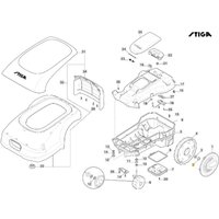 Mähroboter Würfel Modelle A1000 A1500 STIGA ORIGINAL 112156603/0 von Stiga