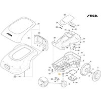 Rasenmäherroboter Modelle A1000 A1500 ORIGINAL STIGA 322171011/0 von Stiga