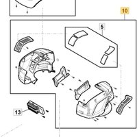 Satz Motorgehäuse ORIGINAL STIGA Akku-Rasenmäher 118810821/0 von Stiga