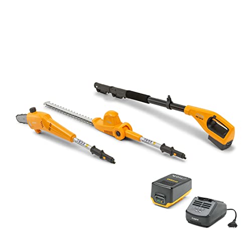 Stiga Akku-Multitool SMT 100 AE Kit, Heckenschere und Gartenschere mit Teleskopauszug, Für große Höhen und leichtes, schnelles Arbeiten, 20 V (4 Ah) ePower Akku, inkl. Akku und Ladegerät von Stiga