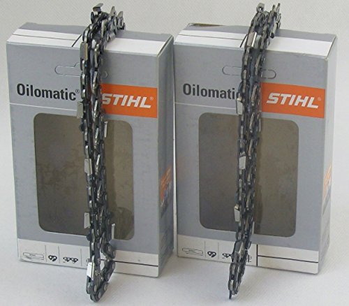 2x STIHL Oilomatic Sägekette Picco Micro Mini 3 (PMM3) Halbmeißel 3/8'P 1,1mm 35 cm (3610 000 0050) von Stihl
