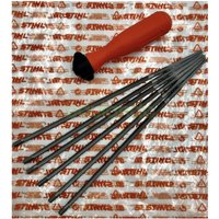 56057715206 Rundfeile 6 Stück für Sägeketten 5,2 mm für 3/8&039 mit 1 Kunststoff Halter - Stihl von Stihl