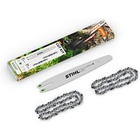 Nachrüstsatz Nr. 6 STIHL 2 Sägeketten mit Schiene für MSA 60 - MSA 70 - MSA 120 Kettensägen Nachrüstsatz Nr. 6 STIHL 2 Sägeketten mit Schiene für MSA 60 - MSA 70 - MSA 120 Kettensägen von Stihl