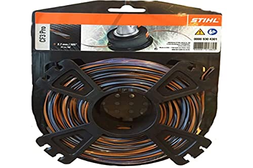 STIHL 00009304301 CF3 Pro Mähfäden kreuzförmig mit Carbonanteil, Orange von Stihl