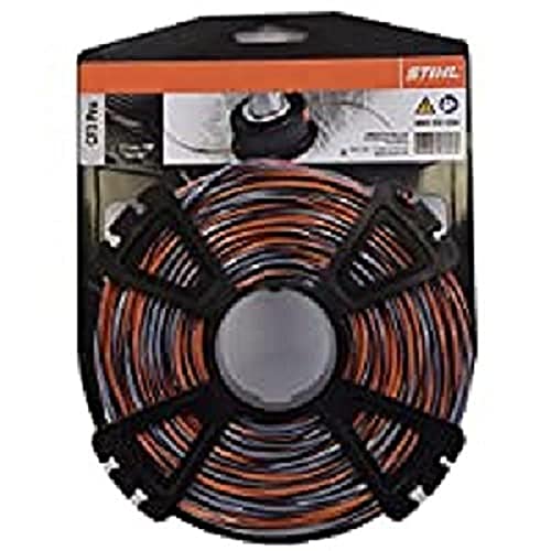 STIHL 00009304304 CF3 Pro Mähfäden kreuzförmig mit Carbonanteil, orange, 2.7mm / 55m von Stihl