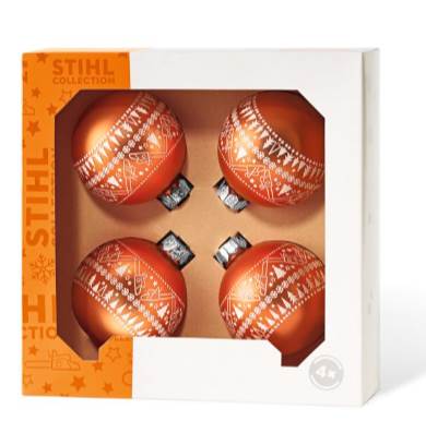 STIHL Weihnachtsbaumkugel 4er Set ICON von Stihl