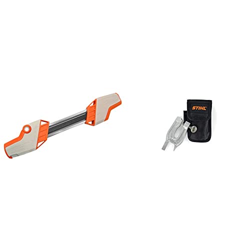 Stihl 2 In 1 1/4" p Feilenhalter, weiß-orange, 5605 750 4306 & Feilbock S 260 von Stihl