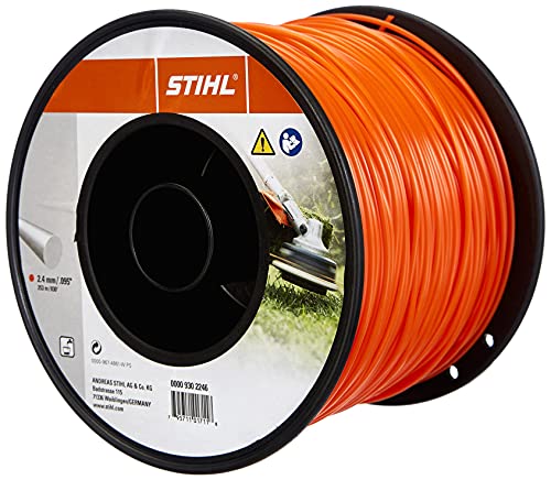 Stihl 0000 930 2246 Trimmerfaden rund für Rasentrimmer zum Trimmen von Rasenkanten und für Mäharbeiten, Durchmesser: 2,4 mm, Länge: 253m von Stihl