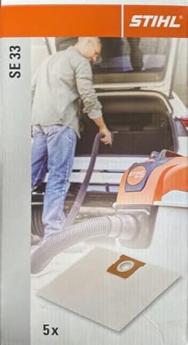 Stihl Packung mit 5 Stück Filtersack Staubsaugerbeutel für SE 33 von Stihl