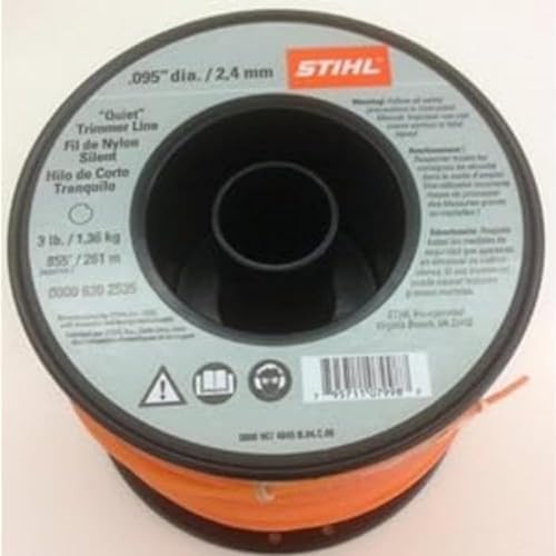 STIHL 0000 930 2535 Mähfaden Trimmerfaden Rund 2,4mm x 253 Meter in der Farbe Orange von Stihl