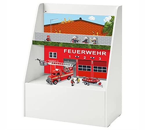 'Feuerwehr' Möbelfolie | BGSR02 | Aufkleber passend für das BERGIG-Regal von IKEA (Möbel nicht inklusive) | STIKKIPIX von Stikkipix