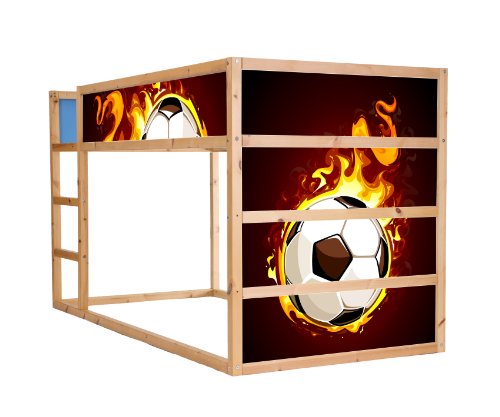 Fussball Möbelfolie selbstklebend/Aufkleber - IM138 - passend für das Kinderzimmer Hochbett KURA von IKEA - Möbel Nicht Inklusive | STIKKIPIX Fussball Möbelfolie selbstklebend/Aufkleber - IM138 - passend für das Kinderzimmer Hochbett KURA von IKEA - Möbel Nicht Inklusive | STIKKIPIX von Stikkipix