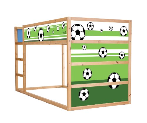 Stikkipix Fussball Möbelsticker/Aufkleber für das Hochbett KURA von IKEA - IM06 - Möbel Nicht Inklusive von Stikkipix