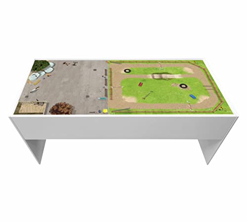 STIKKIPIX Möbelfolie DSWT16 Aufkleber passend für den DUNDRA-Tisch von IKEA (Möbel nicht inklusive) (1, Ponyhof) von Stikkipix