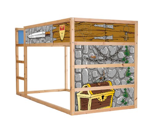 Ritter Möbelfolie selbstklebend/Aufkleber - IM15 - passend für das Kinderzimmer Hochbett KURA von IKEA - Möbel Nicht Inklusive | STIKKIPIX Ritter Möbelfolie selbstklebend/Aufkleber - IM15 - passend für das Kinderzimmer Hochbett KURA von IKEA - Möbel Nicht Inklusive | STIKKIPIX von Stikkipix