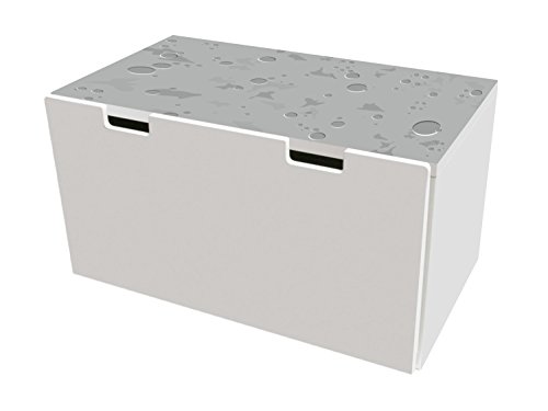 Stikkipix kompatibel für die Kinderzimmer Banktruhe STUVA von IKEA (90 x 50 cm) | Mondlandschaft Möbelfolie | BTD02 | Möbelaufkleber | Möbel Nicht Inklusive von Stikkipix