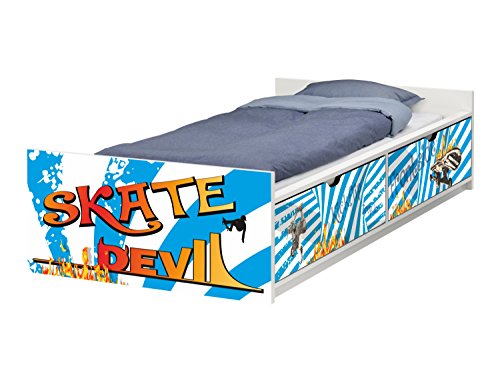 Skate Board Möbelfolie | passend zum IKEA Kinderbett FLAXA | passgenaue Skater Klebe-Folie für Schubkästen und Stirnseite | FLX10 | Möbel Nicht Inklusive | STIKKIPIX Skate Board Möbelfolie | passend zum IKEA Kinderbett FLAXA | passgenaue Skater Klebe-Folie für Schubkästen und Stirnseite | FLX10 | Möbel Nicht Inklusive | STIKKIPIX von Stikkipix