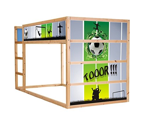 Stikkipix Fussball Möbelfolie selbstklebend/Aufkleber - IM05 - passend für das Kinderzimmer Hochbett KURA von IKEA - Möbel Nicht Inklusive Stikkipix Fussball Möbelfolie selbstklebend/Aufkleber - IM05 - passend für das Kinderzimmer Hochbett KURA von IKEA - Möbel Nicht Inklusive von Stikkipix