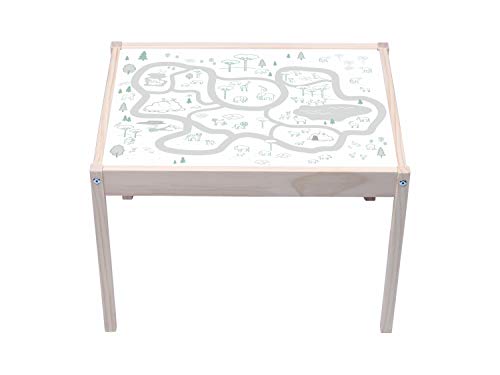 Stikkipix Lätt Tisch Aufkleber | KA23 | Zoo | passend für den Tisch LÄTT von IKEA (Tisch Nicht inklusive) von Stikkipix