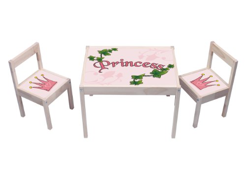 Stikkipix Pink Princess Aufkleber - KA02 - (Möbel Nicht inklusive) - Möbelsticker passend für die Kindersitzgruppe LÄTT von IKEA von Stikkipix