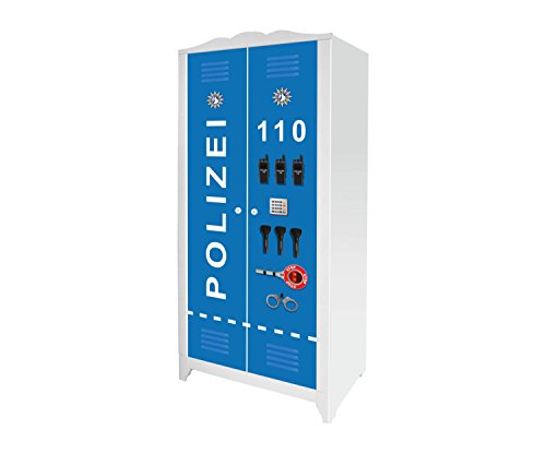 Stikkipix Polizei Möbelfolie/Aufkleber für den Kinderschrank HENSVIK von IKEA - IM212 Möbel Nicht Inklusive von Stikkipix