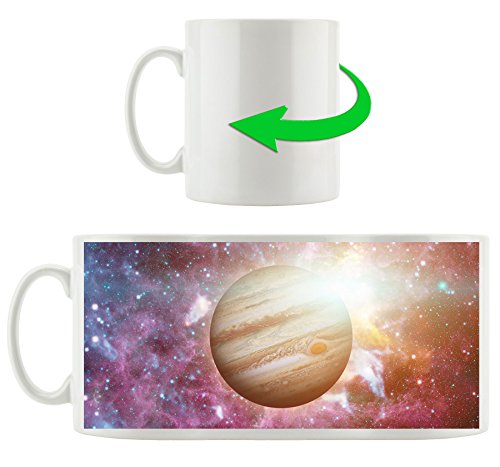Planet Jupiter im Universum, Motivtasse aus weißem Keramik 300ml, Tolle Geschenkidee zu jedem Anlass. Ihr neuer Lieblingsbecher für Kaffe, Tee und Heißgetränke von Stil.Zeit