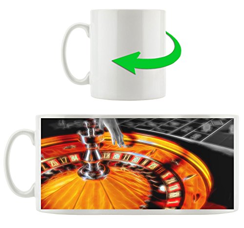 Roulette, Motivtasse aus weißem Keramik 300ml, Tolle Geschenkidee zu jedem Anlass. Ihr neuer Lieblingsbecher für Kaffe, Tee und Heißgetränke. von Stil.Zeit