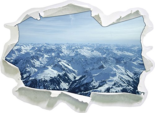 Stil.Zeit Alpen, Papier 3D-Wandsticker Format: 62x45 cm Wanddekoration 3D-Wandaufkleber Wandtattoo von Stil.Zeit