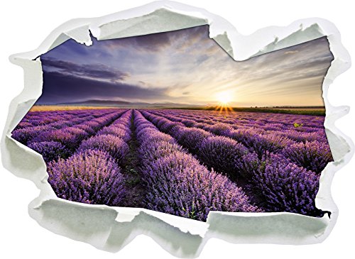 Stil.Zeit Traumhafte Lavendel Provence, Papier 3D-Wandsticker Format: 92x67 cm Wanddekoration 3D-Wandaufkleber Wandtattoo von Stil.Zeit