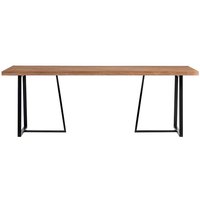 Esszimmer Tisch aus Teak Massivholz und Metall 300 cm breit von Stilando